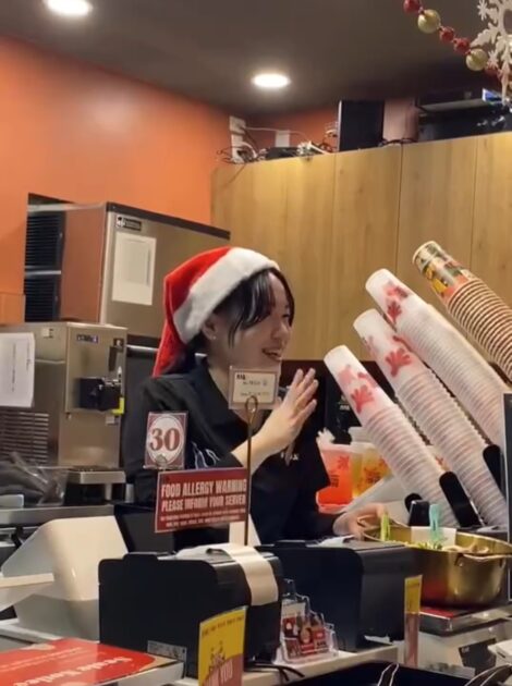 クリスマスはやっぱりサンタ帽?‍?