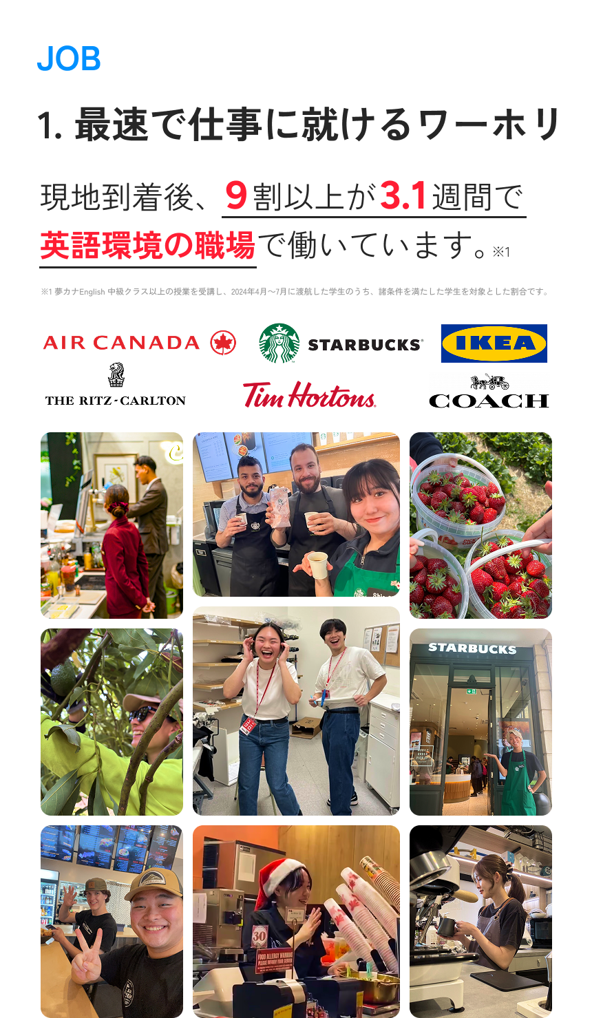 1.最速で仕事に就けるワーホリ