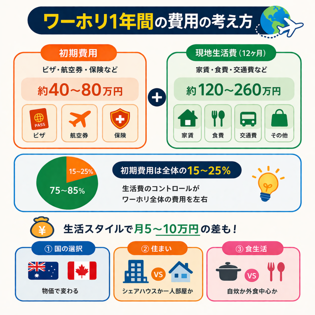 ワーキングホリデーの費用はいくら必要？安い国や半年・1ヶ月・国別の費用も解説