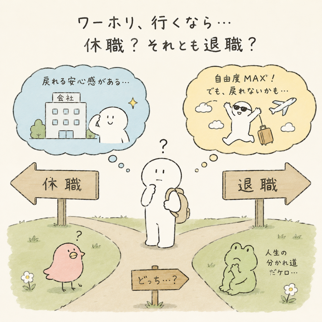 ワーキングホリデー 休職 退職