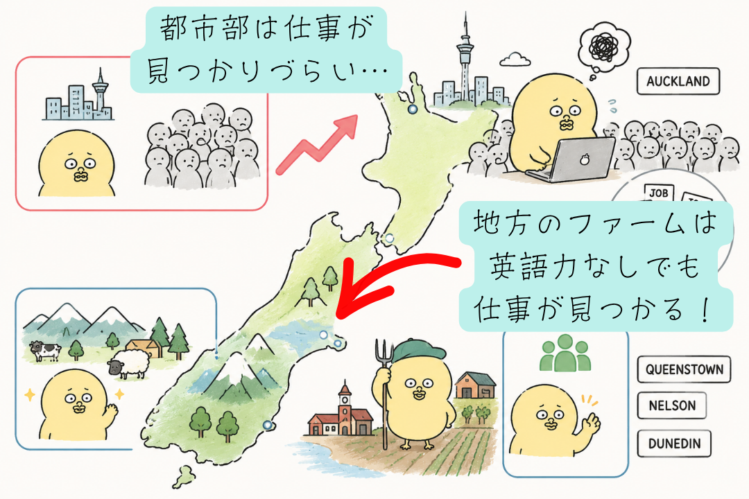 2026年ニュージーランドの地域別・季節別の求人動向