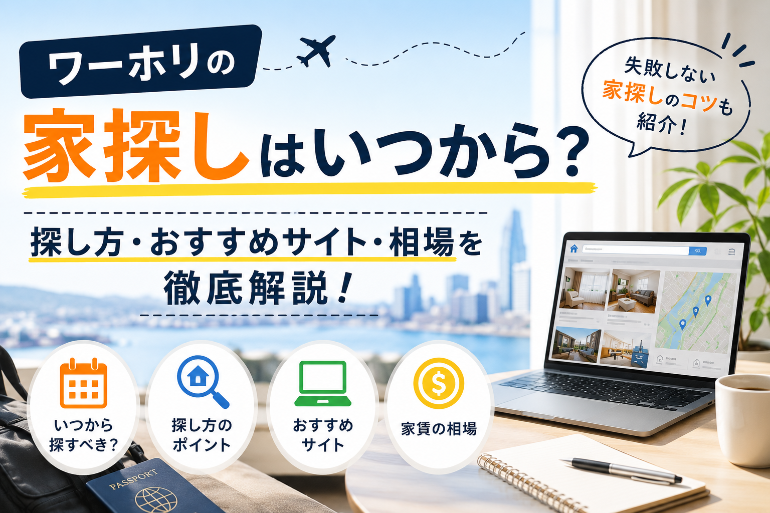 ワーホリの家探しはいつから？探し方・おすすめサイト・相場を徹底解説