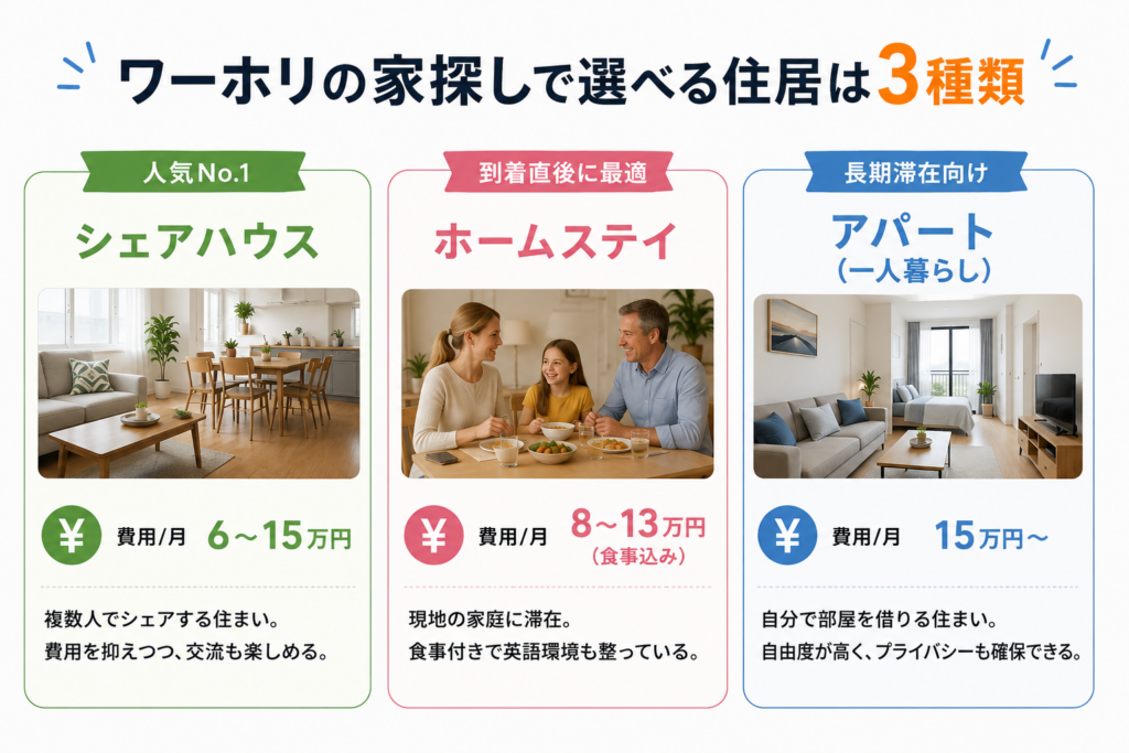 ワーホリ 家探し