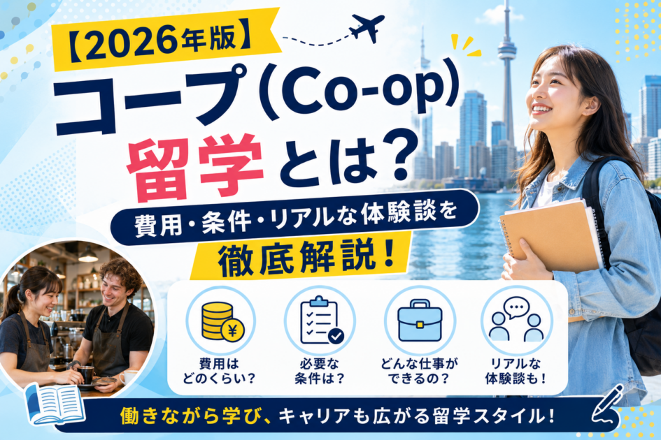 【2026年版】コープ（Co-op）留学とは？費用・条件・リアルな体験談を徹底解説