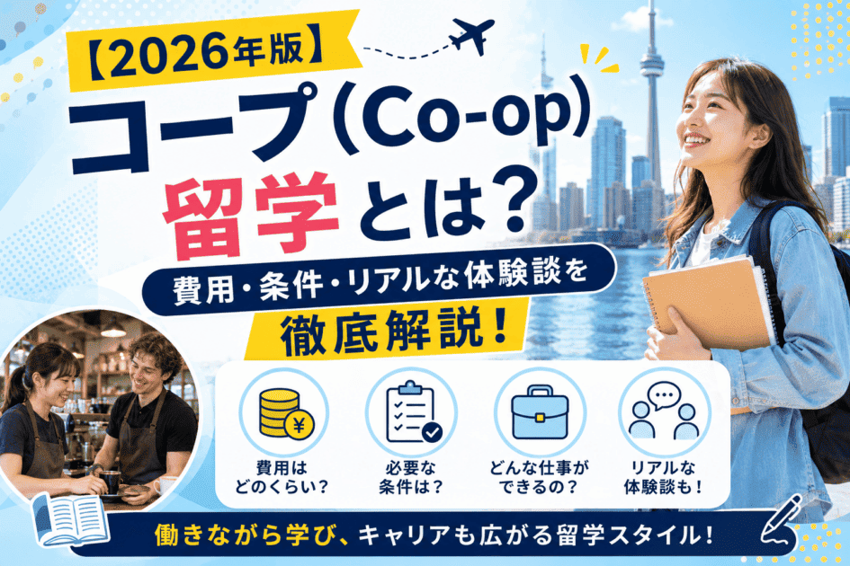 【2026年版】カナダのコープ(Co-op)留学とは?費用・条件・PAL・体験談を徹底解説