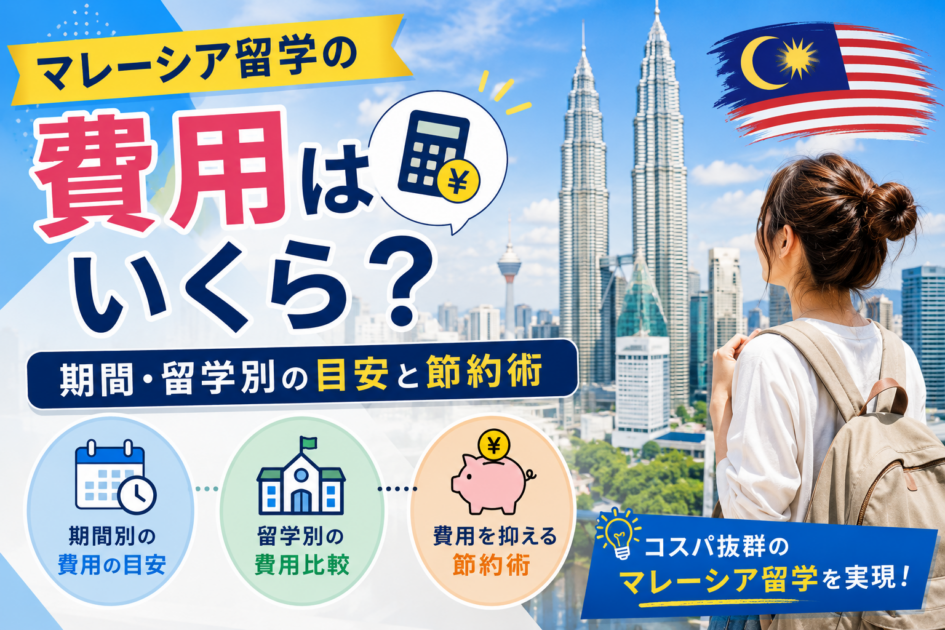 マレーシア留学の費用はいくら?期間・留学別の目安と節約術