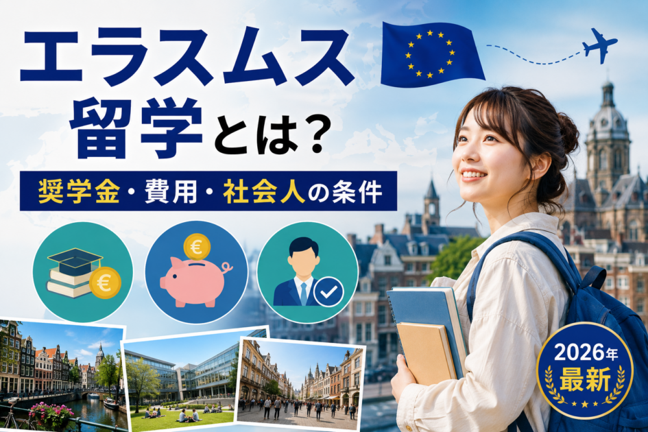 エラスムス留学とは？奨学金・費用・社会人の条件【2026年最新】