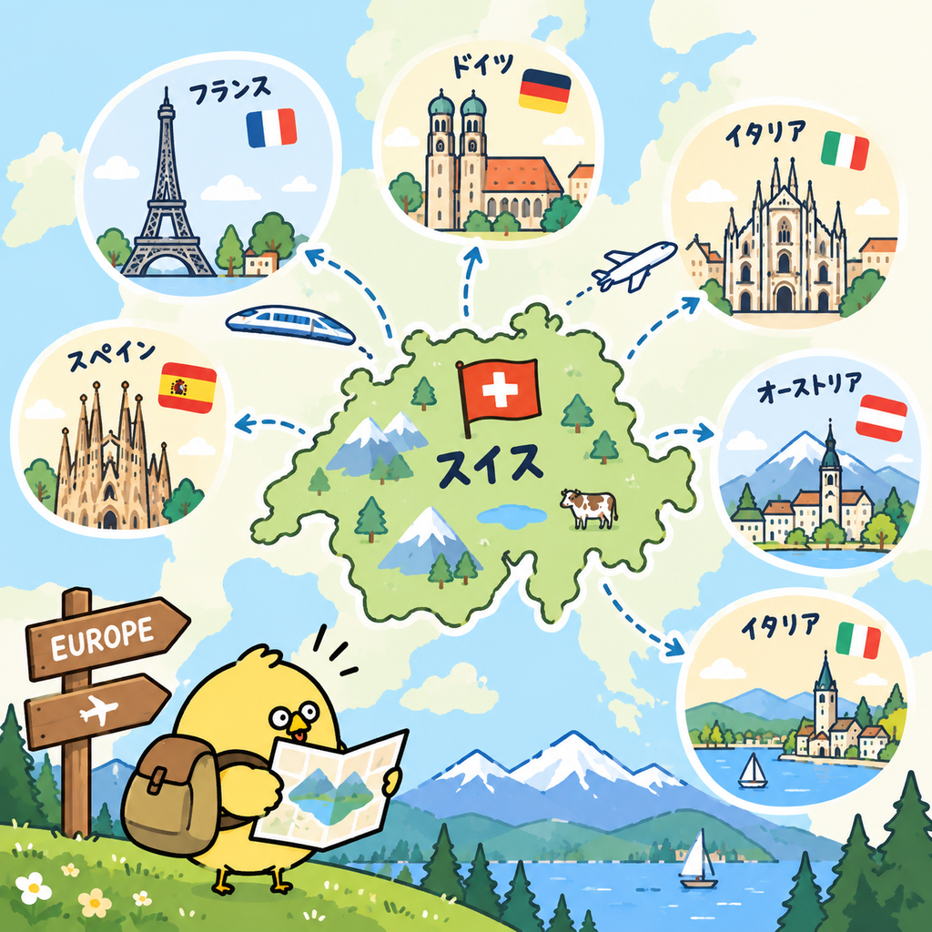 スイス留学のメリット｜治安が良くヨーロッパ各国へ移動しやすい