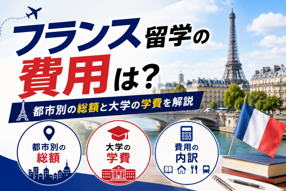 フランス留学の費用は?都市別の総額と大学の学費を解説