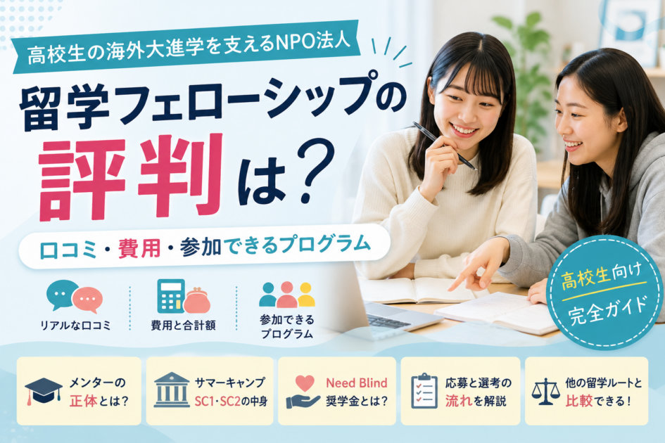 留学フェローシップの評判は？口コミ・費用・参加できるプログラム