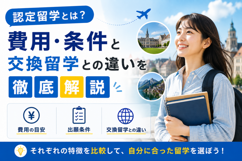 認定留学とは？費用・条件と交換留学との違いを徹底解説