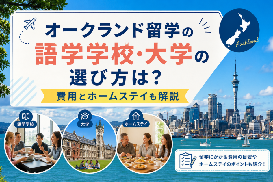 オークランド留学の費用は?語学学校5校と大学の学費まで解説