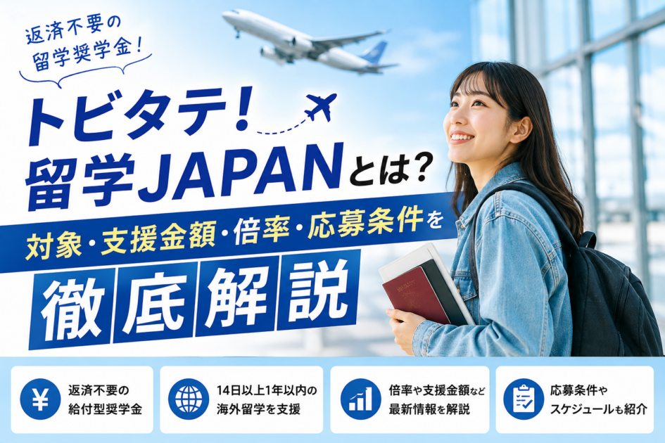 トビタテ!留学JAPANとは?対象・支援金額・倍率・応募条件を徹底解説