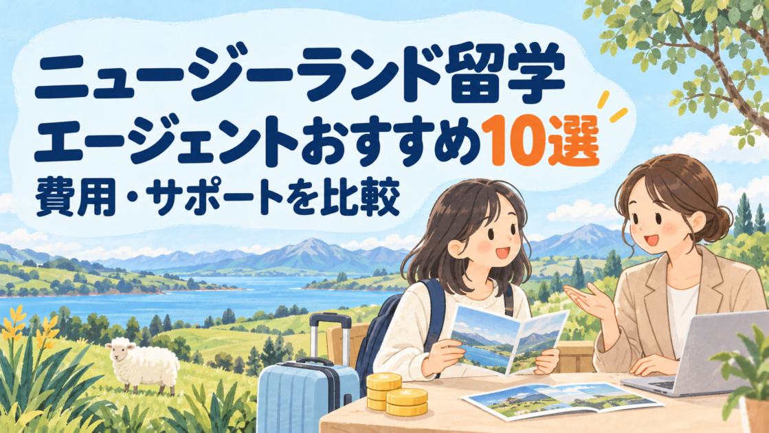 【2026年最新】ニュージーランド留学エージェントおすすめ10選｜費用・サポートを比較