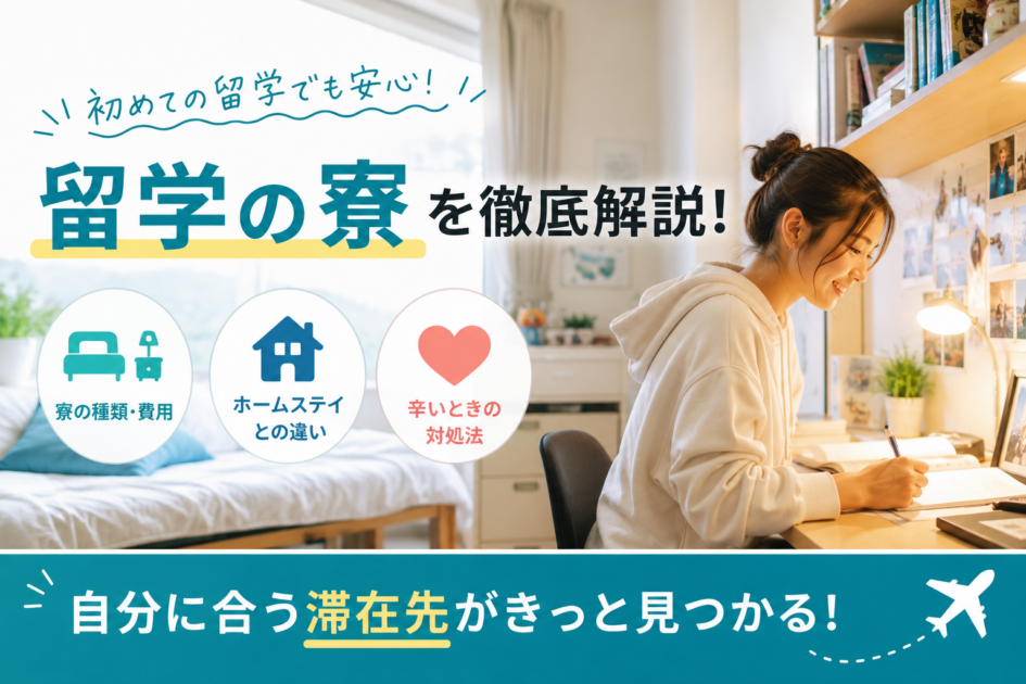 留学の寮生活は辛い?費用・相部屋・ホームステイとの違いで判断