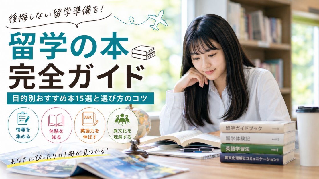 留学の本おすすめ10選|タイプ別の選び方と読むべき順番