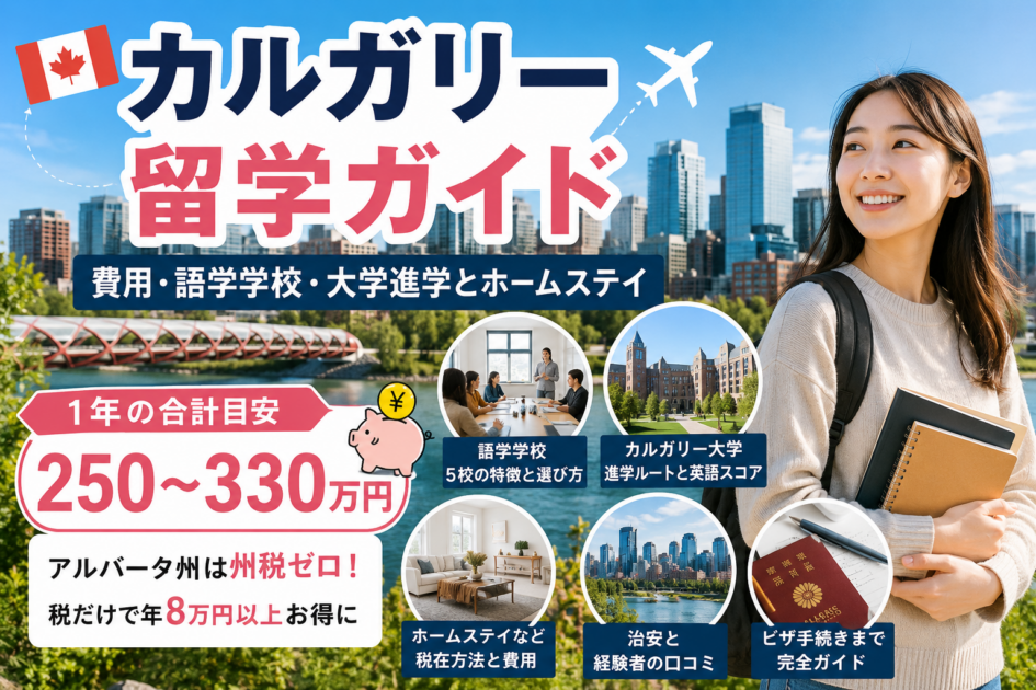 カルガリー留学ガイド|費用・おすすめ語学学校について解説