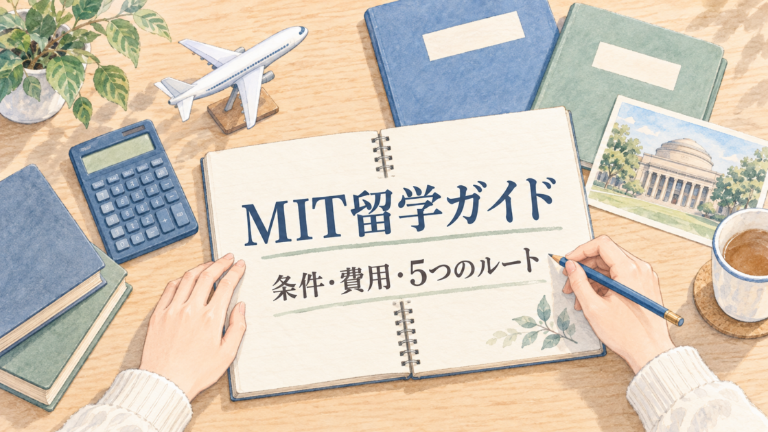 MITへの留学ガイド｜5つのルートと条件・費用を解説