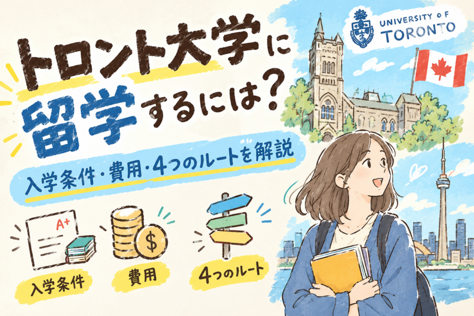 トロント大学に留学するには?入学条件・費用・4つのルートを解説【2026年最新】