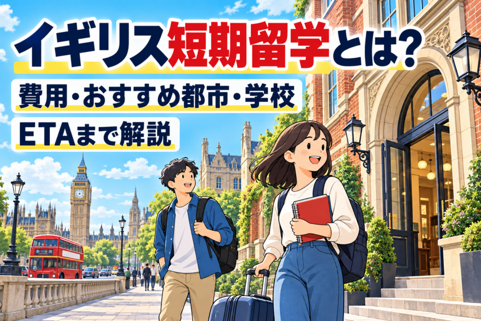 イギリス短期留学とは?費用・おすすめ都市・学校とETAまで解説