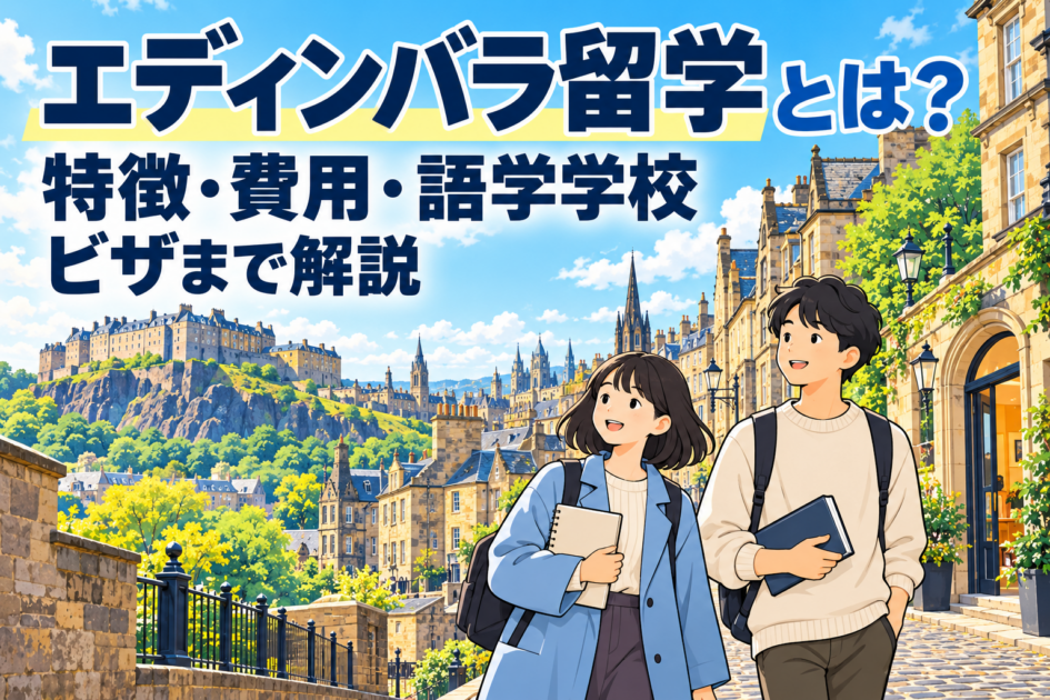 エディンバラ留学とは？特徴・費用・語学学校とビザまで解説