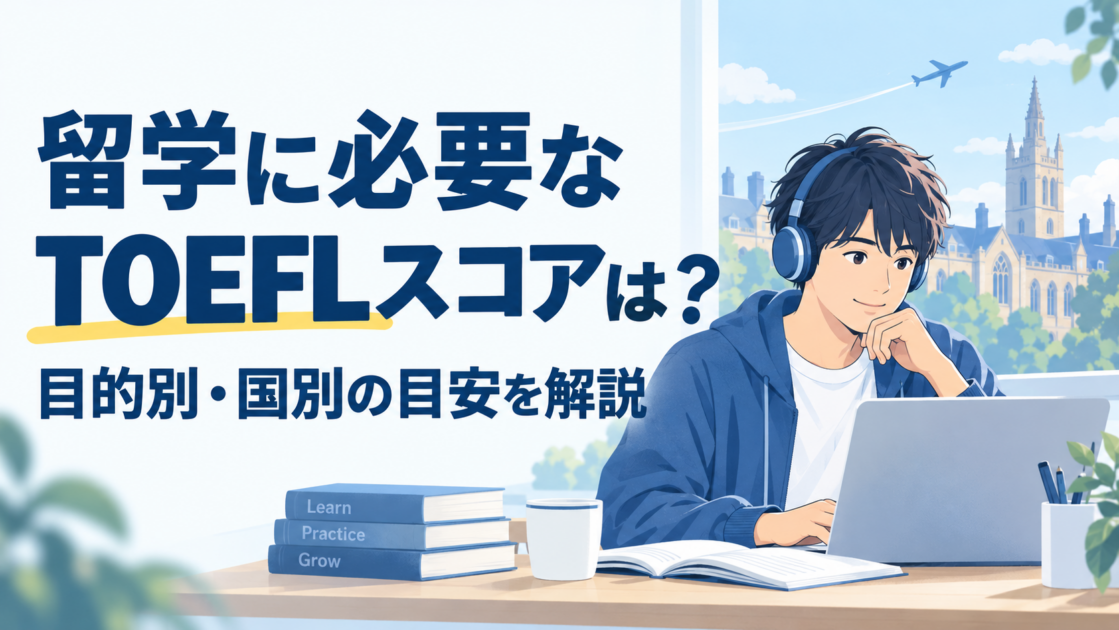 留学に必要なTOEFLスコアは?目的別・国別の目安を徹底解説