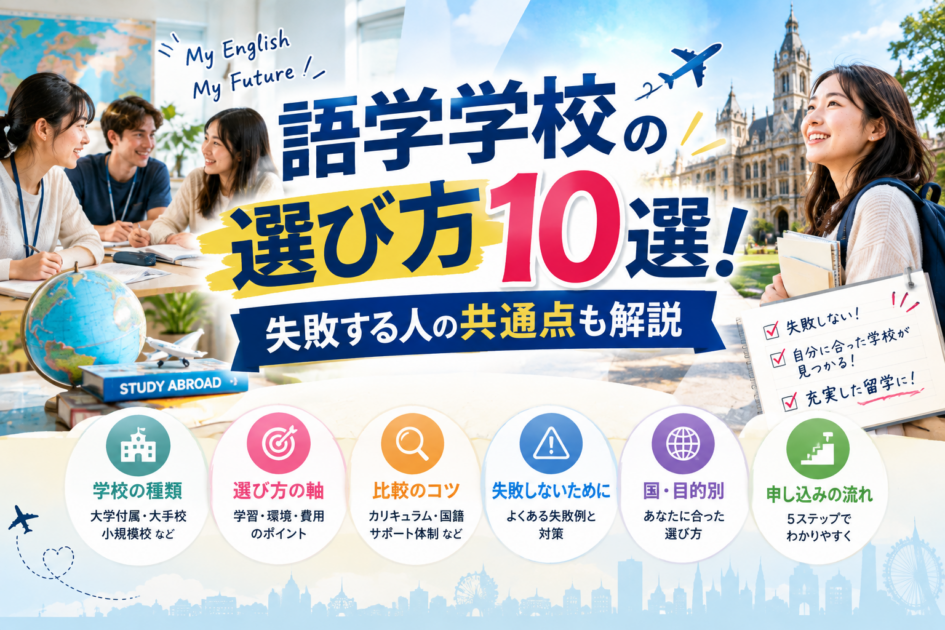 語学学校の選び方10選｜失敗する人の共通点と比較の順番も解説