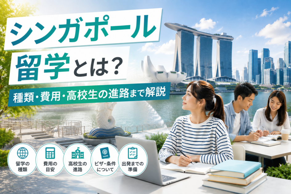 シンガポール留学とは？種類・費用・高校生の進路まで解説