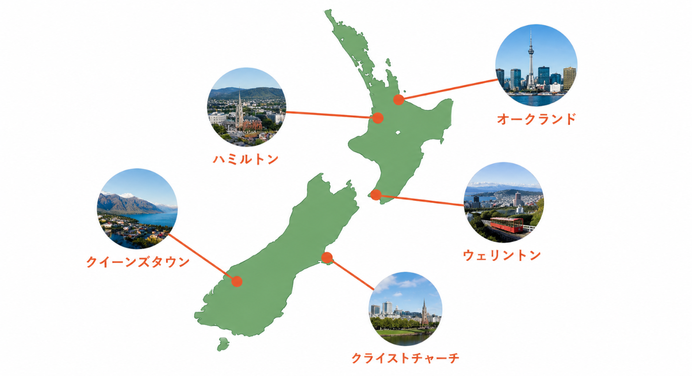 ニュージーランド留学におすすめの都市