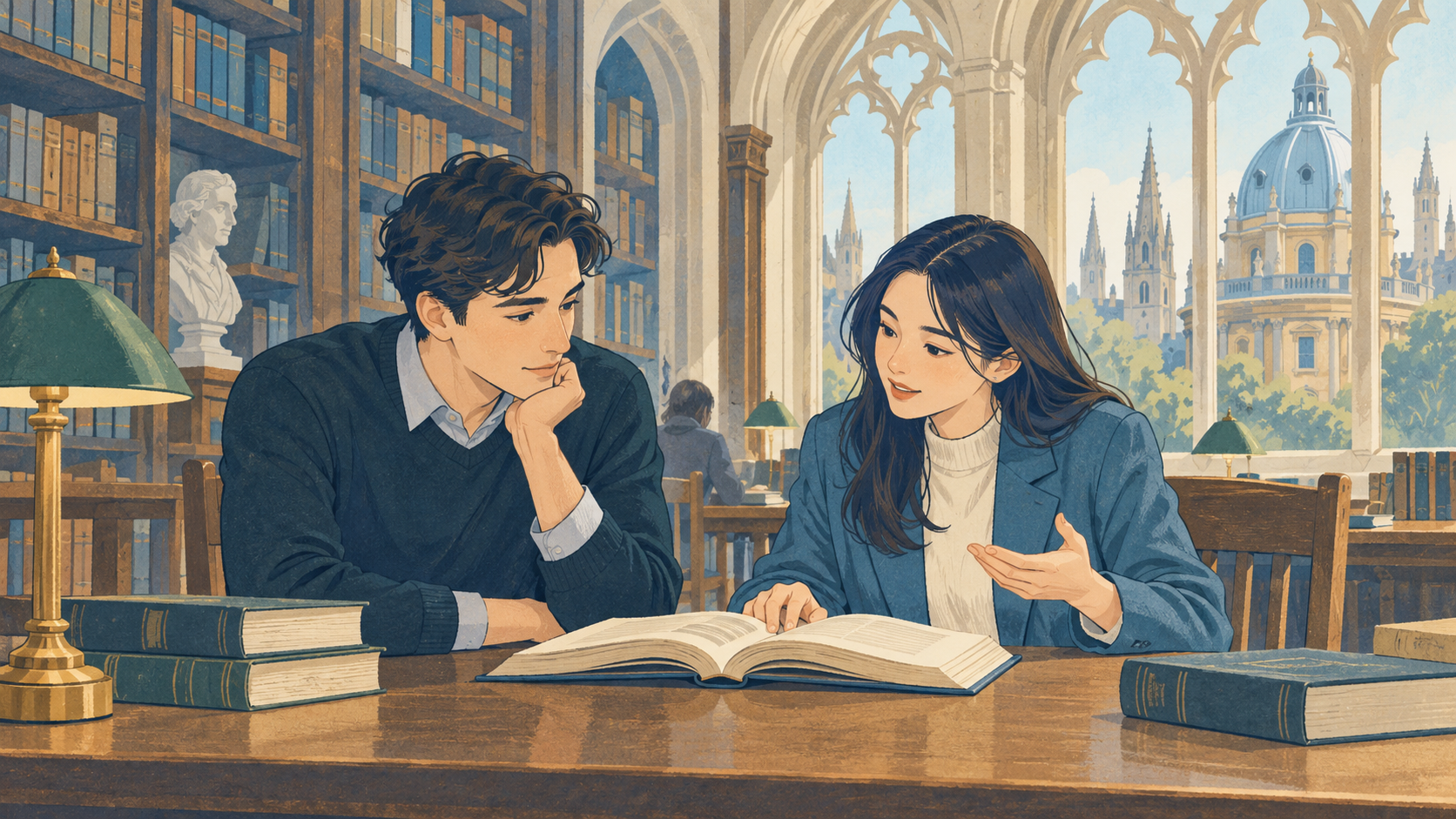 オックスフォード大学への正規進学をイメージしたイラスト