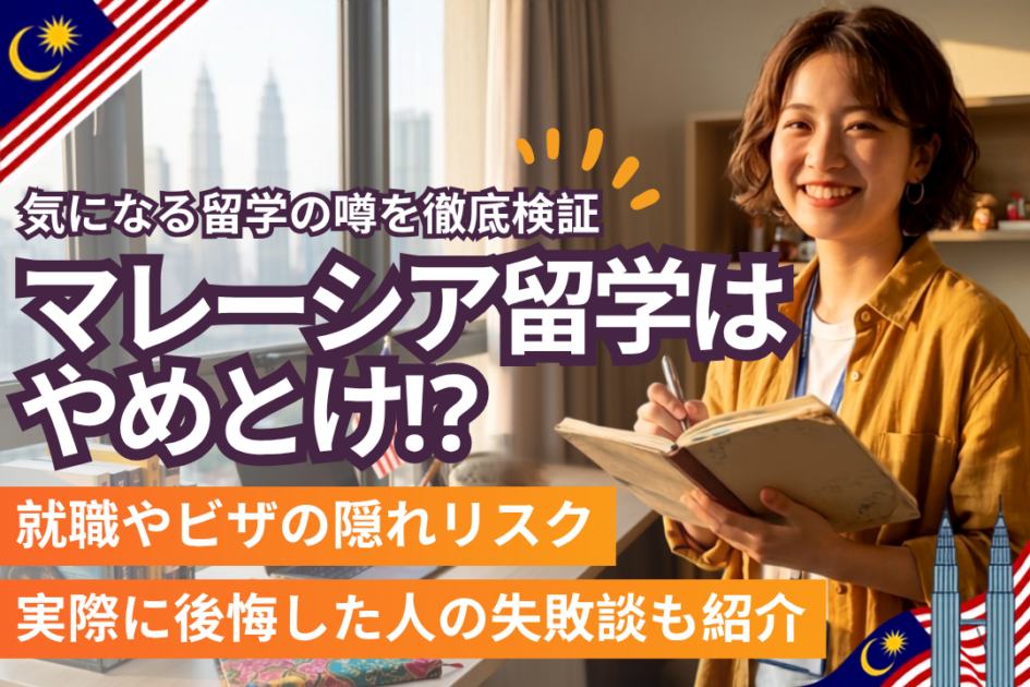 マレーシア留学はやめとけ？噂の真相と後悔しない留学プランを紹介