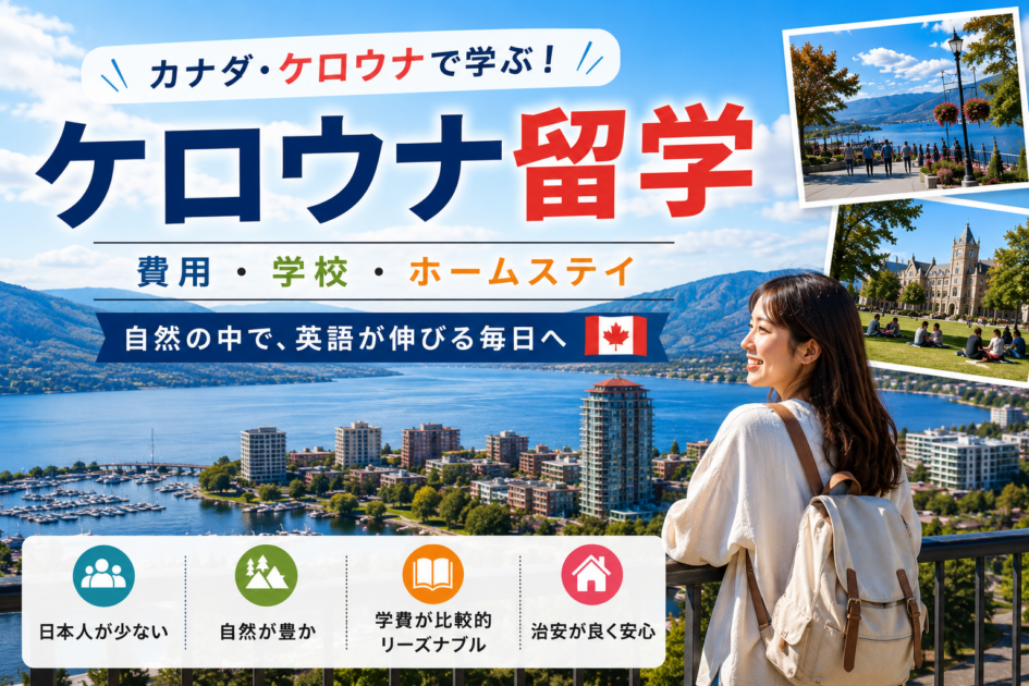 ケロウナ留学の費用は？語学学校・ホームステイまで解説