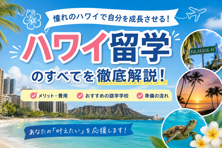 【2026年版】ハワイ留学完全ガイド｜費用・ビザ・学校選びを徹底解説