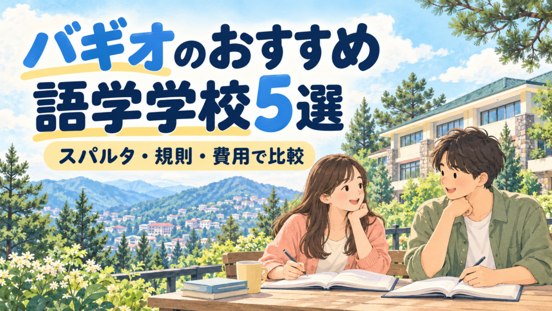 【2026年】バギオのおすすめ語学学校5選｜スパルタ・規則・費用で比較