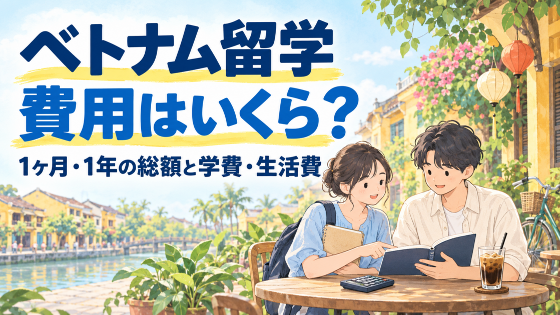 ベトナム留学の費用はいくら?1ヶ月・1年の総額と学費・生活費を解説