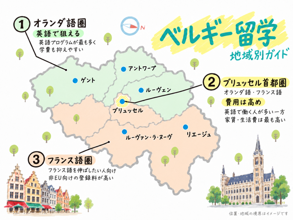 ベルギー留学 言語圏