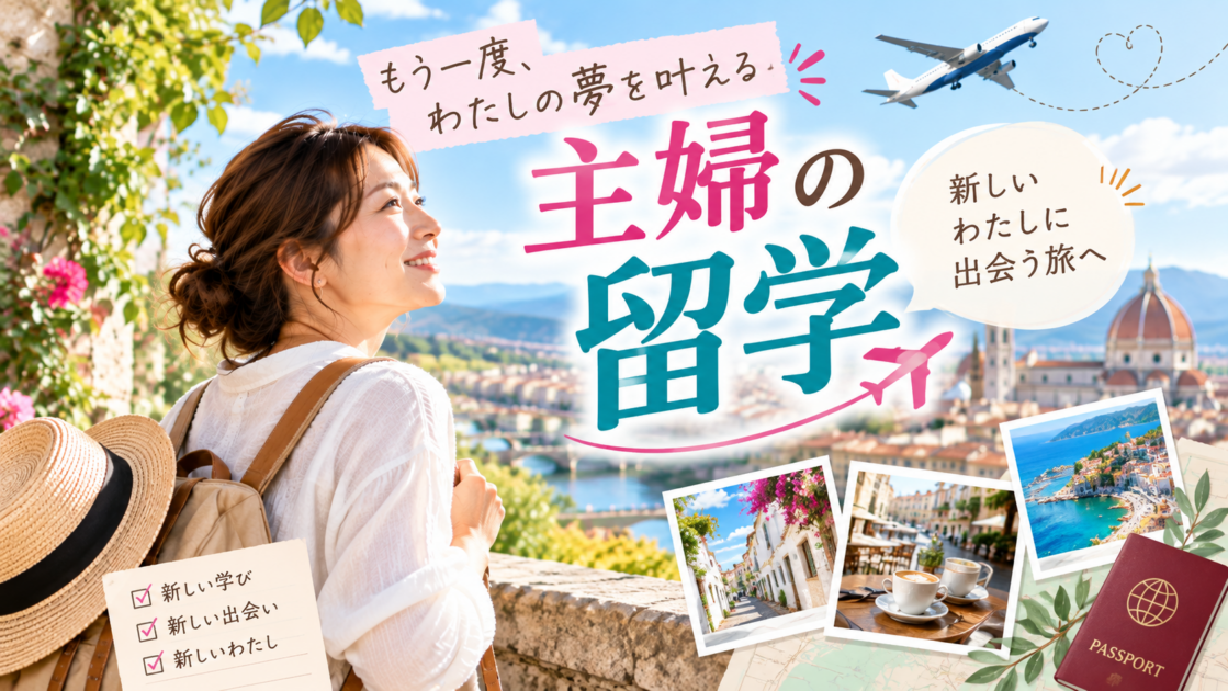 主婦の留学ガイド｜費用・期間・家族の調整とおすすめの国3選