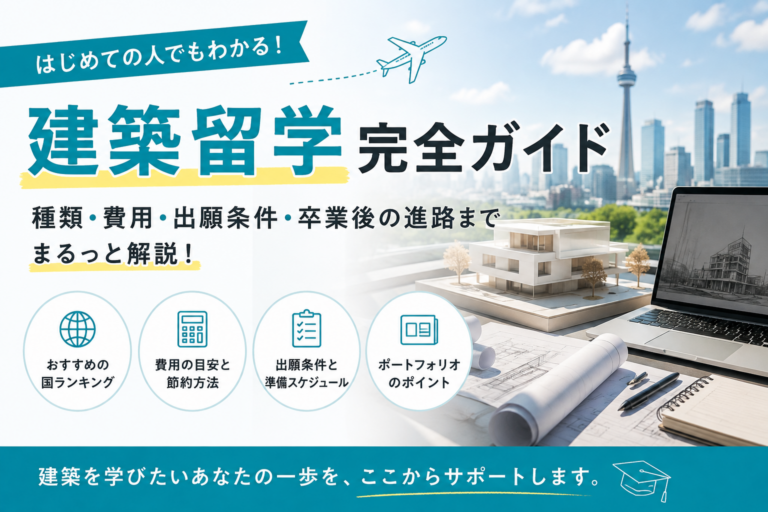 建築留学の費用は？おすすめの国6選と出願条件を解説
