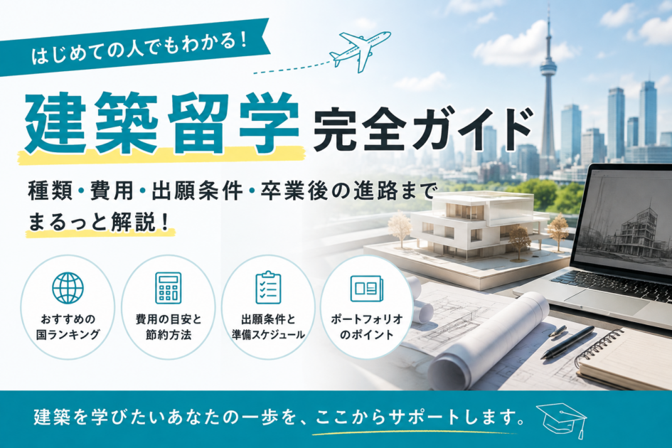 建築留学の費用は？おすすめの国6選と出願条件を解説